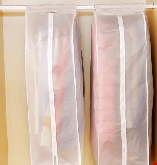 

2PCS Dustproof Cloth Cover Bags Hanging Closet Organizer Storage Waterproof Suit Coat Dust Cover Protector Wardrobe Storage Bag
