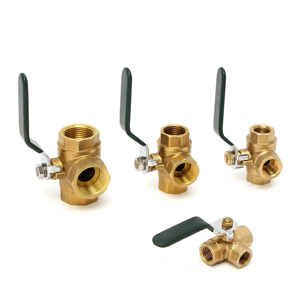 1/4'' 3/8'' 1/2'' 3/4''Brass Ball Valve Fixed 3 Way Full L/T Type Port Thread Connector Faucet Water Filter Adapter Handle 1/4'' 3/8'' 1/2'' 3/4''Brass Ball Valve Fixed 3 Way Full L/T Type Port Thread Connector Faucet Water Filter Adapter Handle