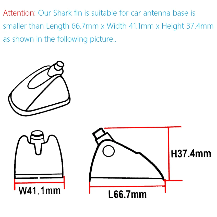 Новинка! Хорошая покраска автомобильная антенна плавник акулы для Toyota Corolla Prius Camry eiz авто антенна FM радио Sharkfin