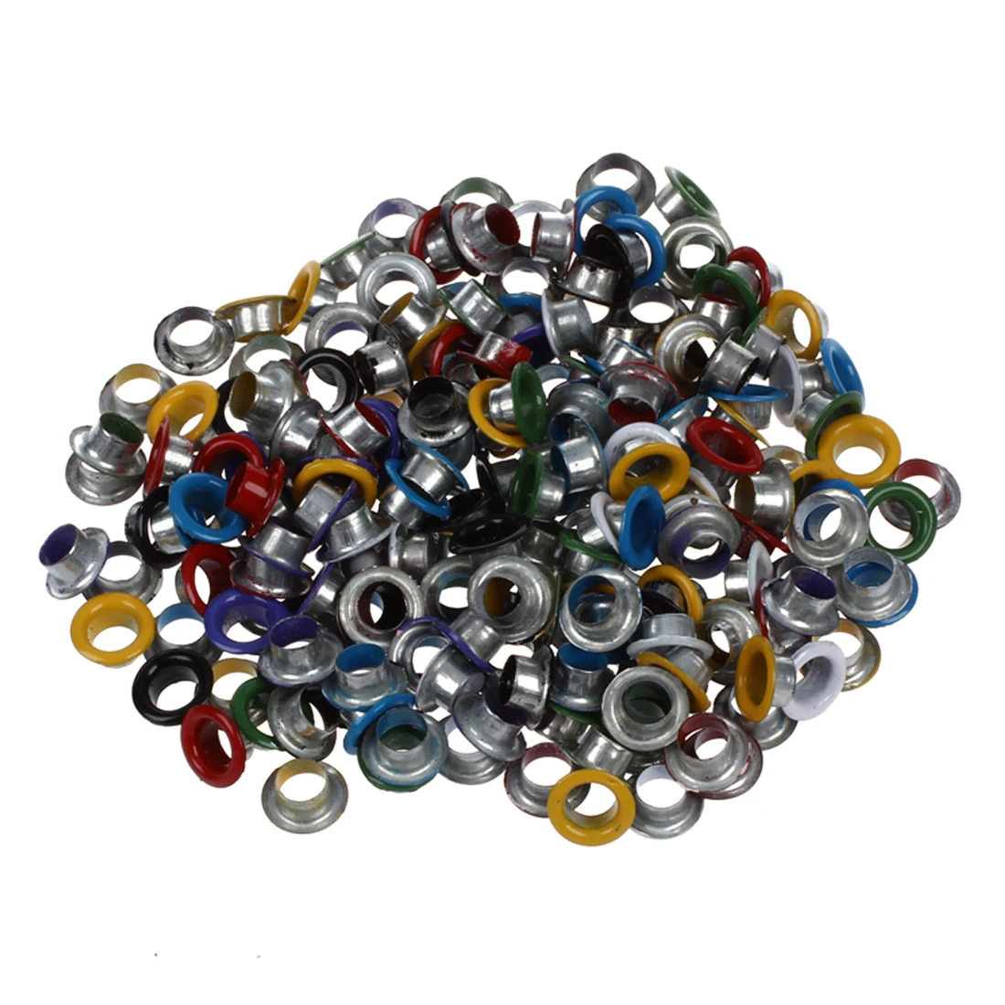 

200 pcs Metal Colorful Round Eyelets/ Rivets Mixed Colors 9 mm