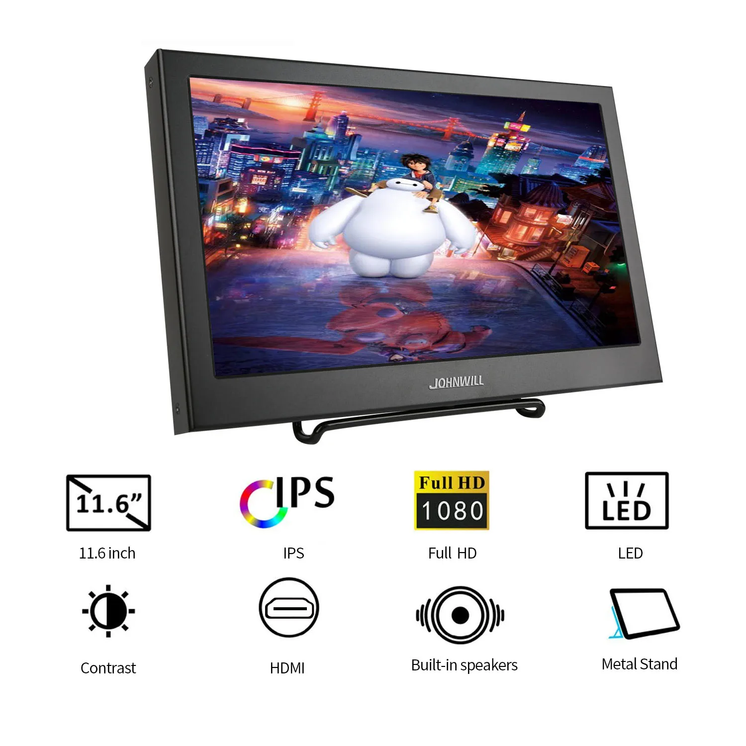 US $72.75 116 Inch 1920X1080 IPS LCD Portable Display for PS3PS4XBOx360 with VGAHDMI Interface 101 Inch Computer Gaming Monitor PC