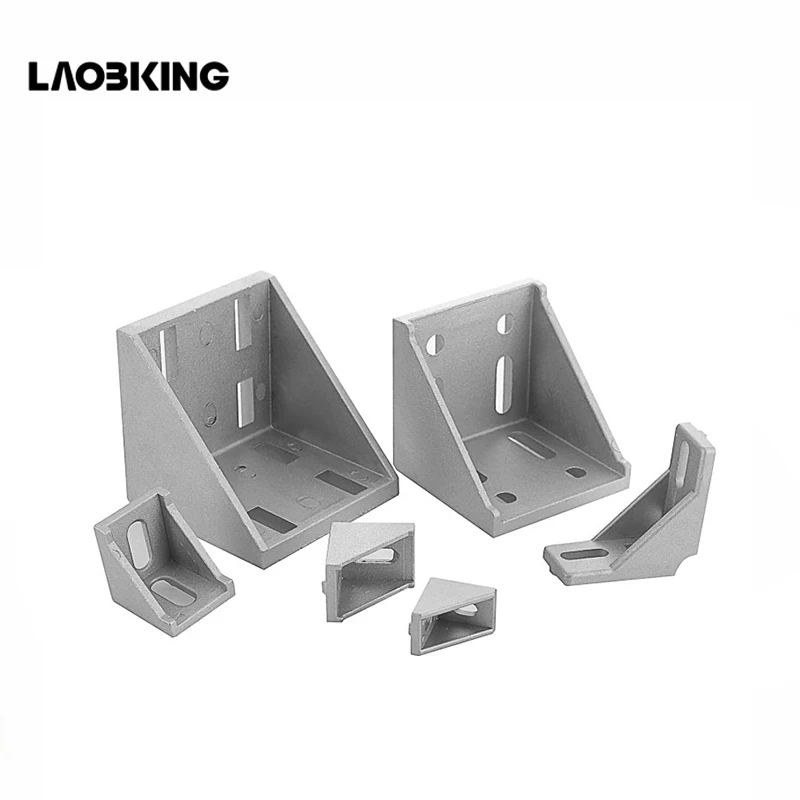

20Pcs 2020 Corner Fitting Angle Aluminum 17x20x20 Connector Bracket Fastener 3D Printers CNC Routers Industrial Profile