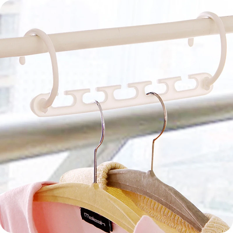 8pcs/lot Magic Hanger Clothes Storage Rack Wardrobe Closet Organizer Space Saving Hanger with 8 Hooks Drying Rack Dropshipping