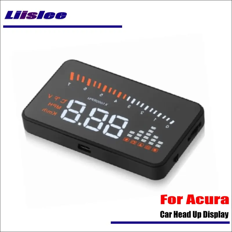 Liislee для Acura ILX NSX/RDX MDX автомобилей OBD2 Overspeed Предупреждение Head Up Дисплей вождения Экран проектор являясь