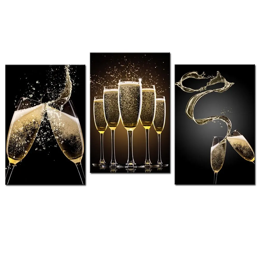 Sin Marco 3 Pintura De Pared Panel Reto Extracto De La Botella De