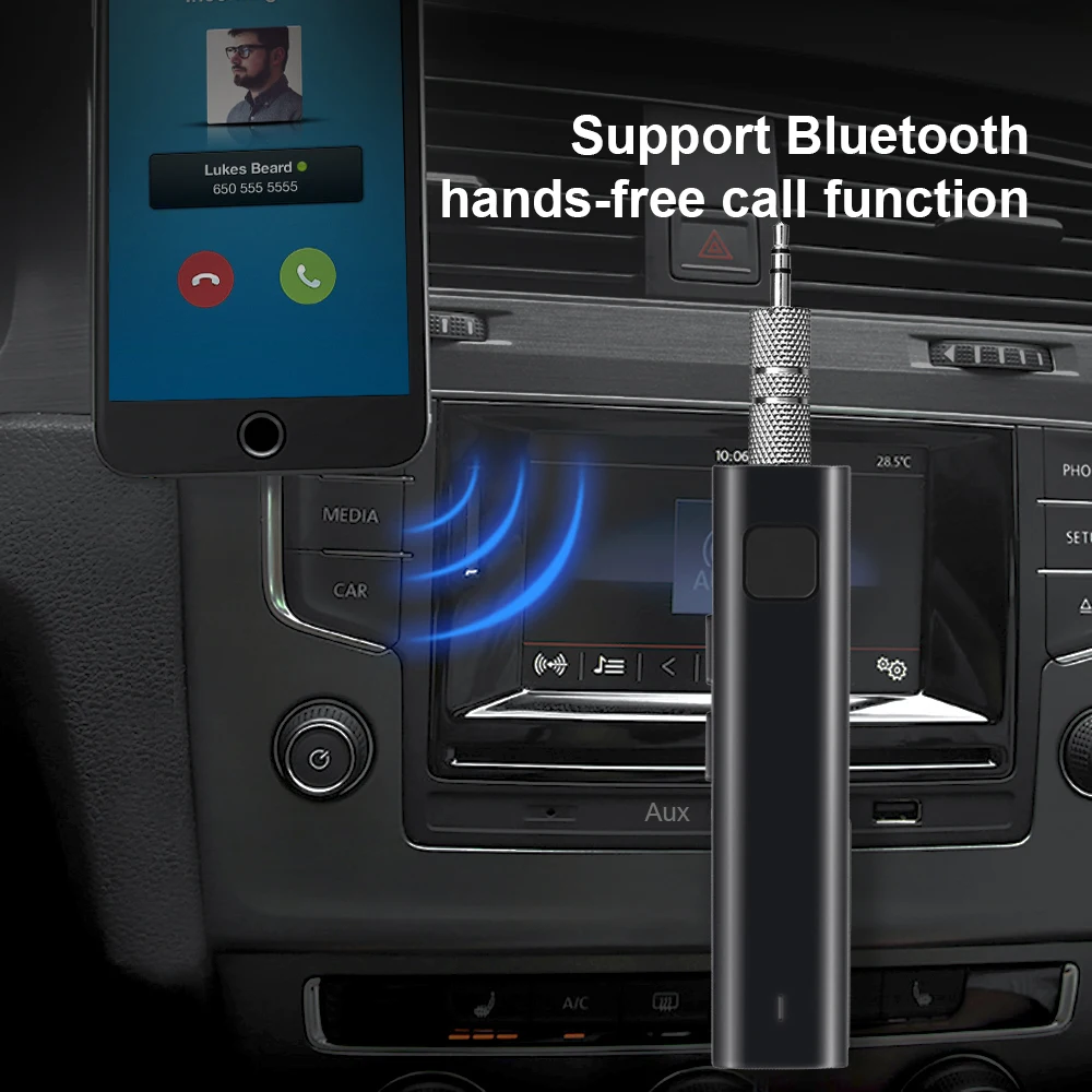 Мини Bluetooth Aux Audi приемник адаптер для iPhone 7 8 Plus X Bluetooth автомобильный комплект 3,5 мм разъем Aux Bluetooth музыкальный приемник для автомобиля