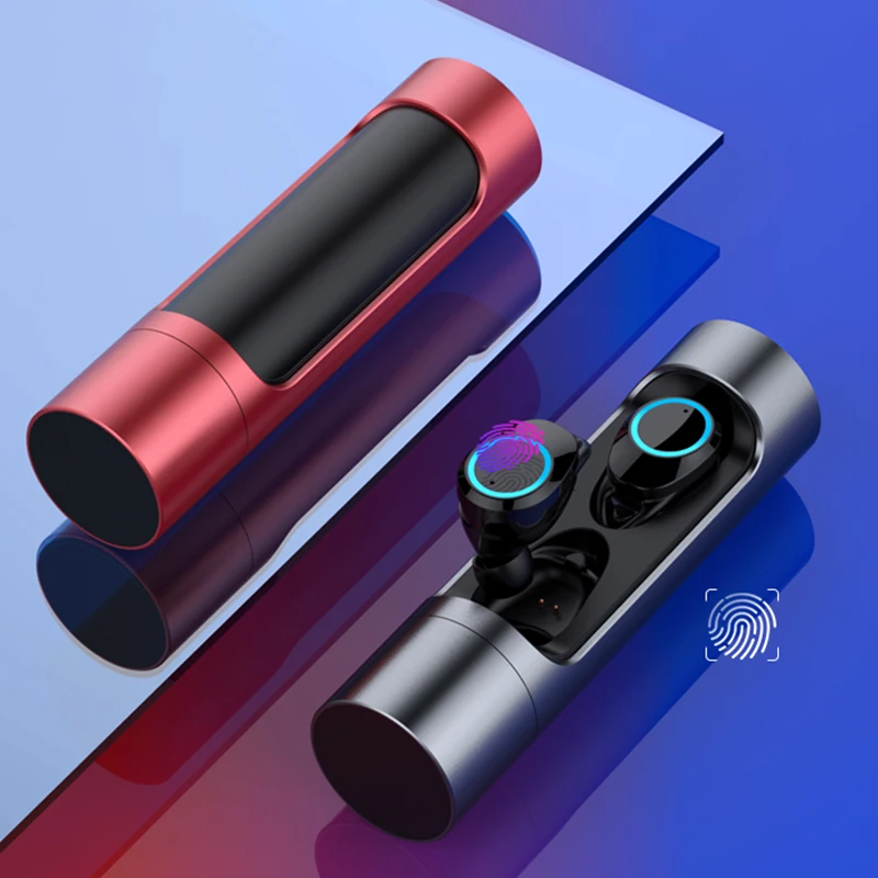 

Mini TWS True Wireless Bluetooth 5.0 Earphone Touch Control Earbuds Earpiece Twins Stereo Earbuds for IOS Smart Phone With Mic