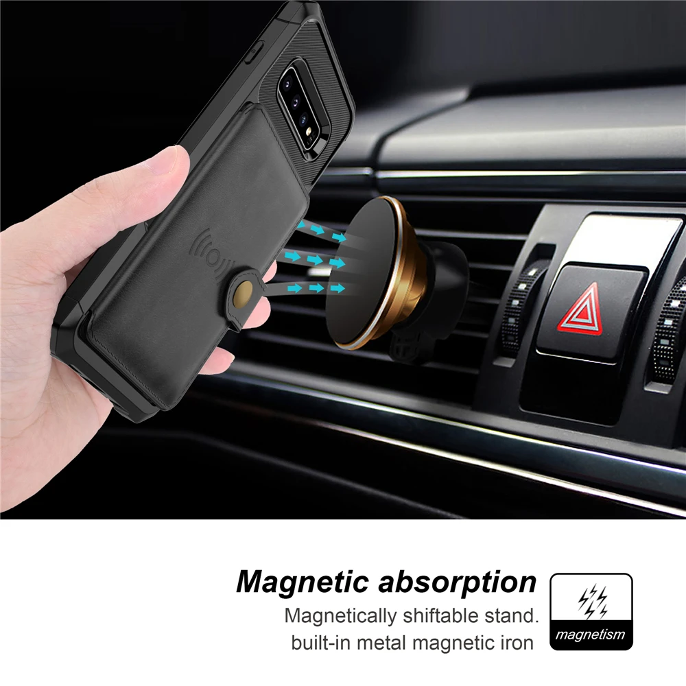 Premium Leather Wallet Case for Samsung Galaxy S20 Ultra S10e S10 S9 Plus Note 9 10 Vintage Magnetic Stand Card Slots Cover Premium Leather Wallet Case for Samsung Galaxy S20 Ultra S10e S10 S9 Plus Note 9 10 Vintage Magnetic Stand Card Slots Cover
