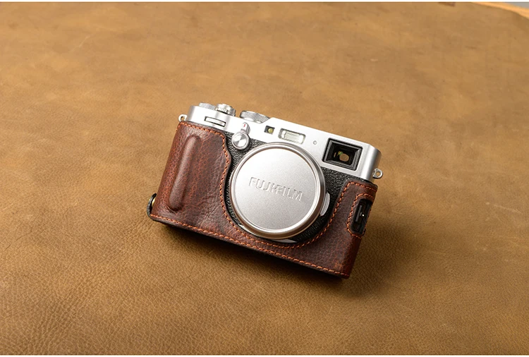 Чехол для Камеры AYdgcam из натуральной кожи ручной работы Винтажный чехол Fujifilm X100F