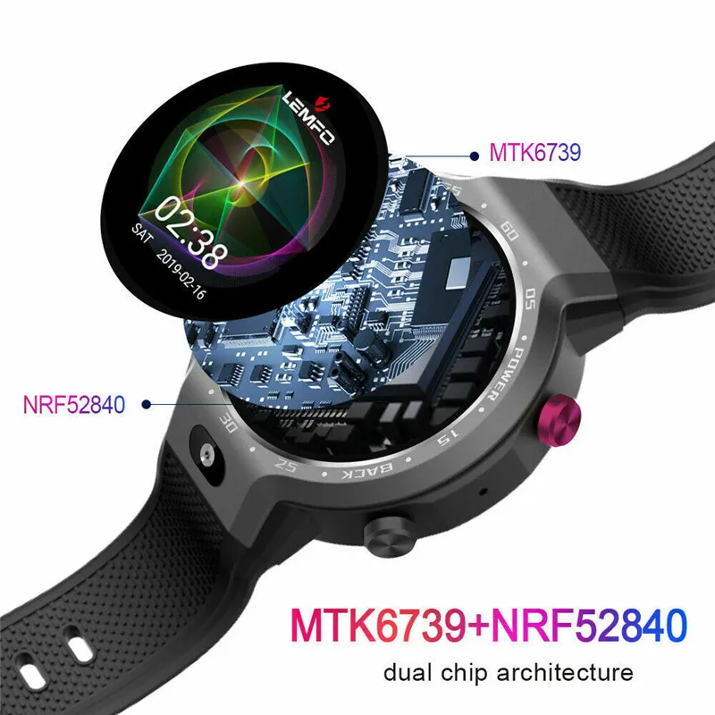 LEM9 жизнь Водонепроницаемый спорт и модные часы Smart Watch gps 4G, Wi-Fi, 16 Гб Две чип мужские часы Bluetooth для Android и iOS