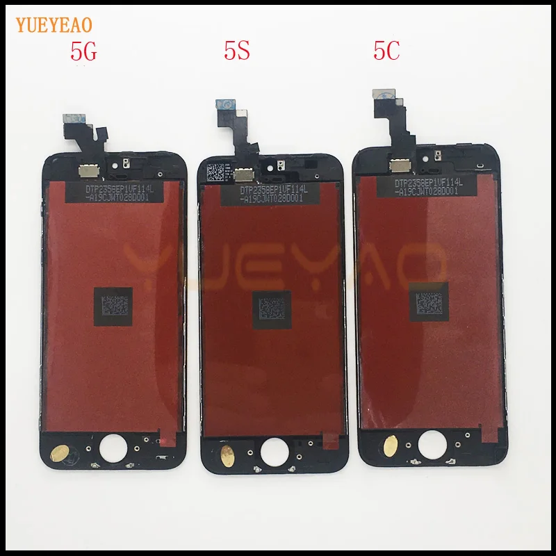 

YUEYAO AAA NO Dead Pixel LCD For iPhone 5 5S 5C 5SE Touch Screen With Digitizer Assembly Replacement + Bezel Frame