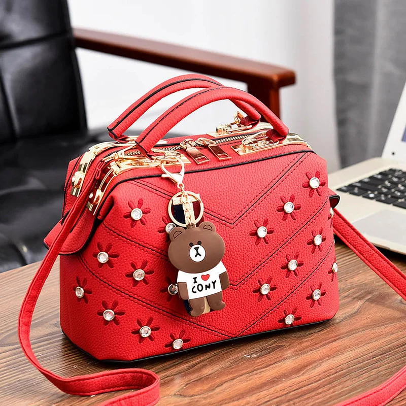 

Female Bag 2019 New Handbag Bolso Mujer Female Flower Fashion Handbags Slung Shoulder Bag