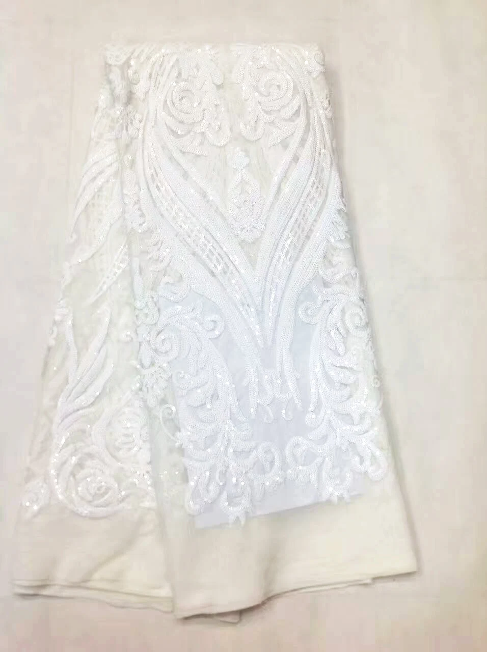 Белая французская африканская кружевная ткань, гипюр, расшитый блестками, хлопковый шнур, тюль, нигерийская Тессу, сетка, индийское кружево для свадебного платья M1058