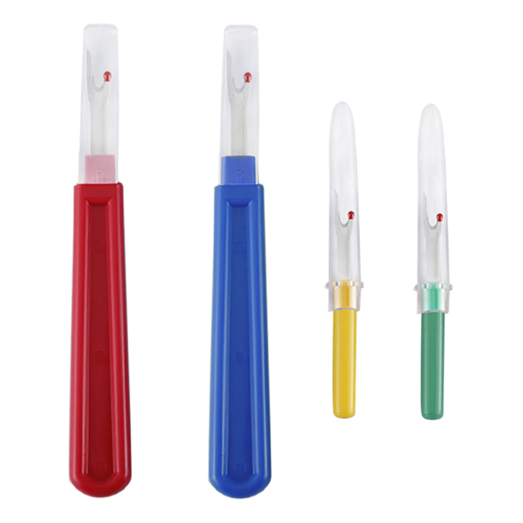 5pcs Yarn Stitch Scissor Yarn Cutter Kit, 2x Large Seam Ripper+2xSmall Seam Ripper+Yarn Scissor for Thread Cutting Sewing Tools