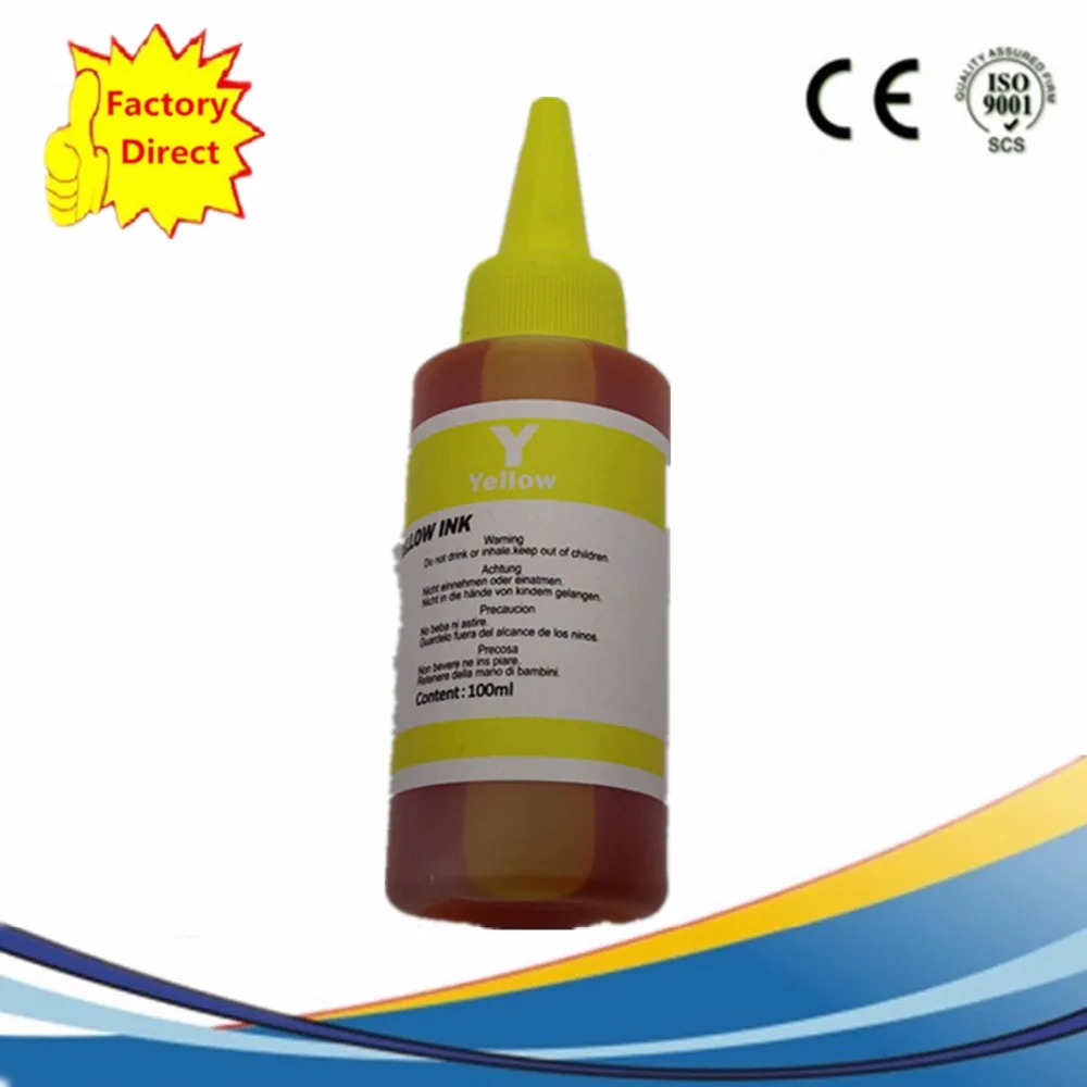 Buy 100ml Universal Yellow Refill Dye Ink Kit For HP