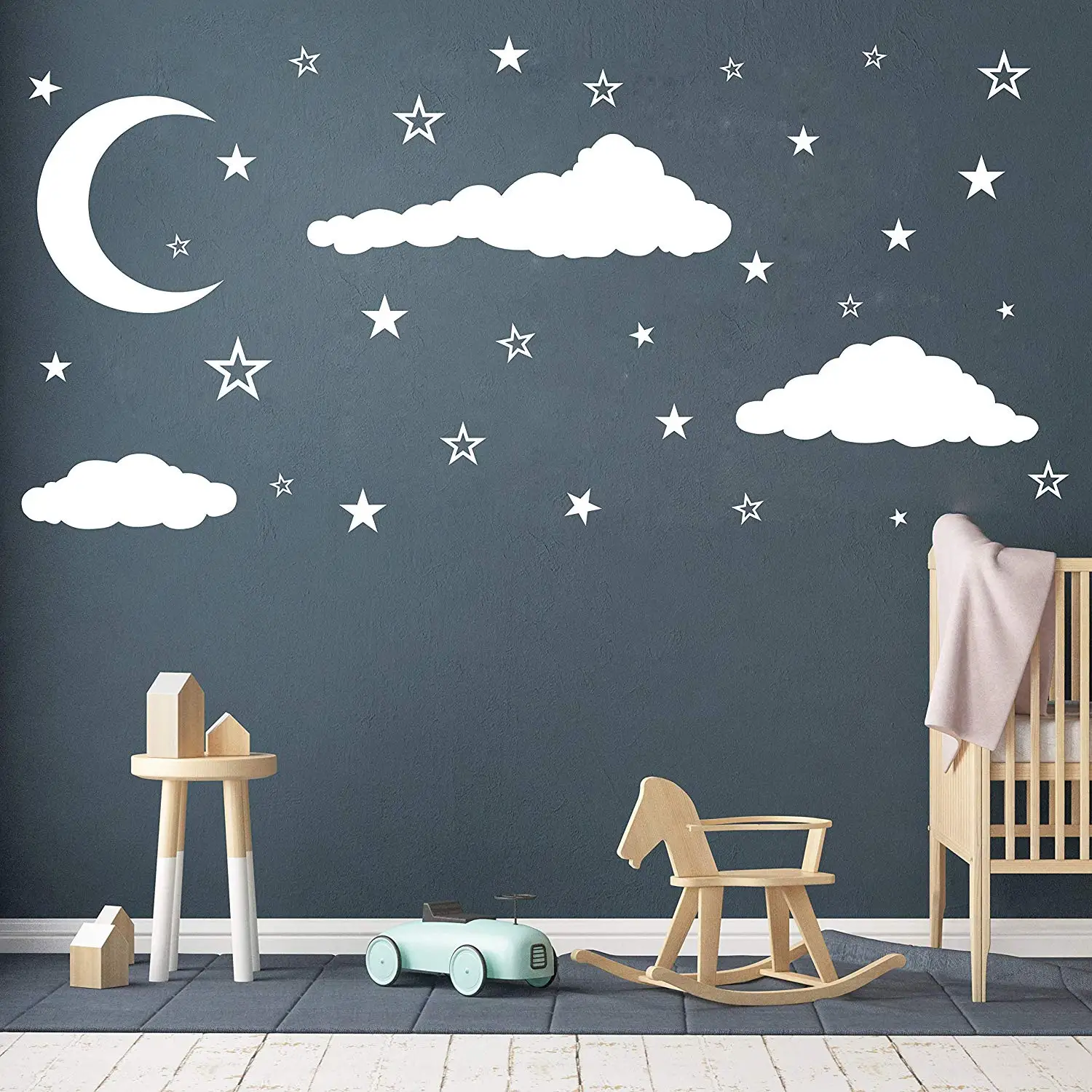 

Drop Shipping Clode Star Wall Decal Art Vinyl Stickers For Kids Room Wall Stickers Girl Bedroom Vinyl Mural Adesivo De Parede