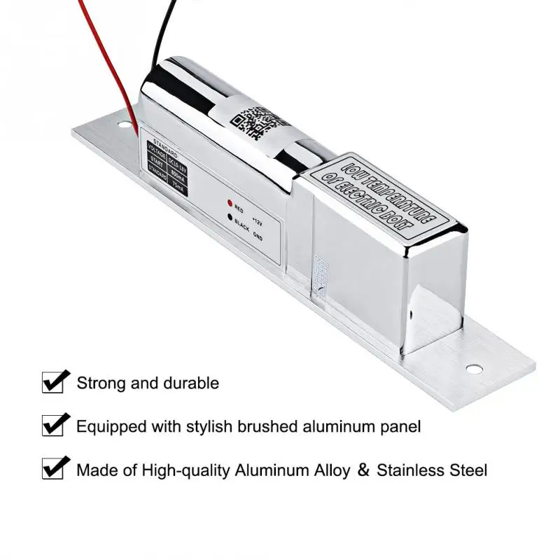 2 line DC 10 18V Low Temperature Electric Mortise Drop Bolt Door Lock