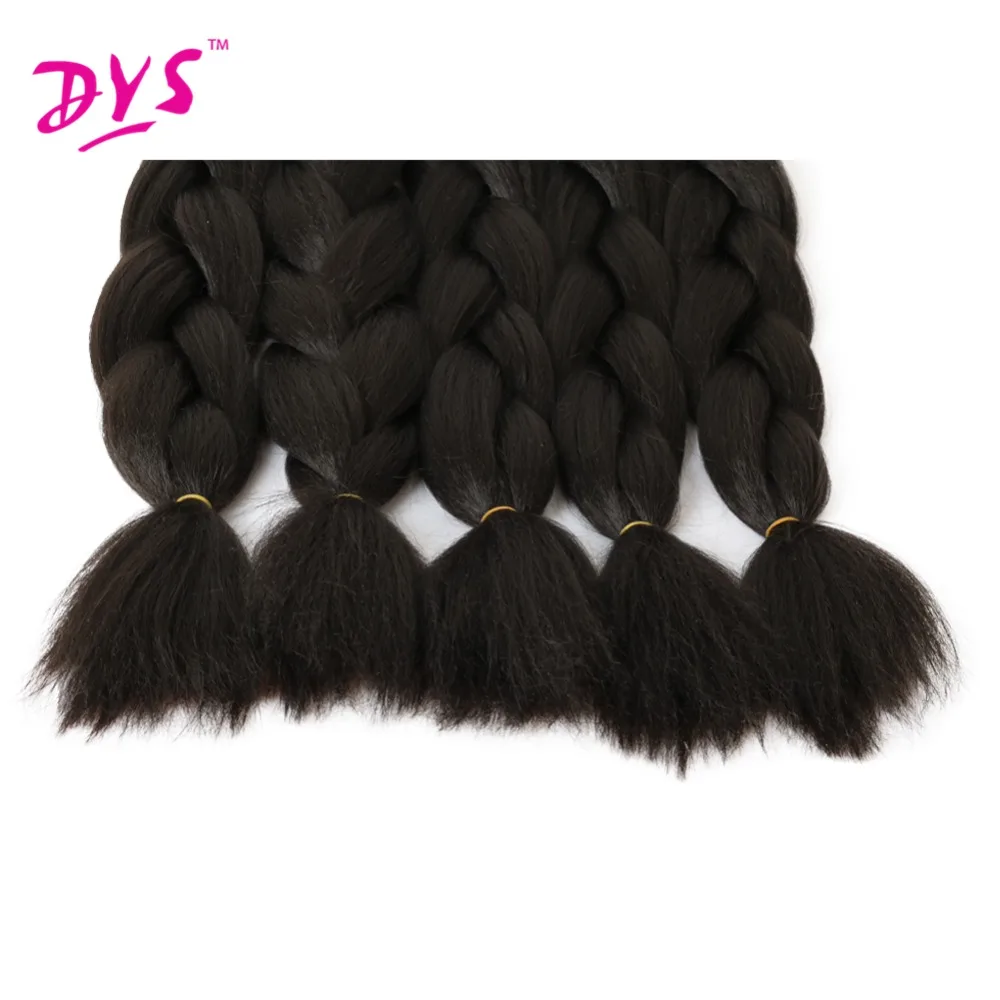 Deyngs 24inch Synthetic Braiding Hair Pure Color HighTemperature Kanekalon Jumbo Braid Hair Extensions Crochet Yaki Texture 100g (7)