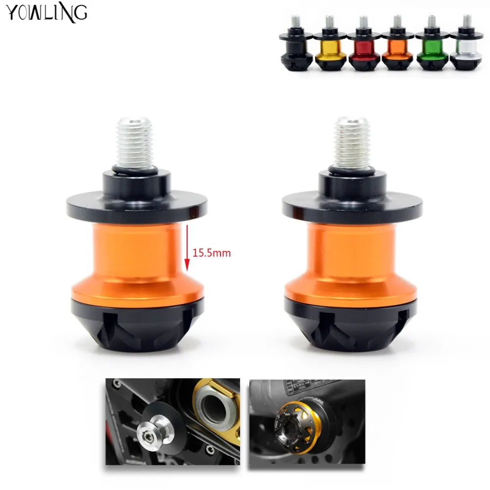 

For YAMAHA YZF R25/R3 YZF-R25 YZF-R3 MT-25 MT-03 Motorcycle Accessories Swingarm Spools slider 6mm stand screws