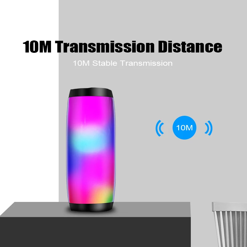 QINGRX Красочный светодиодный bluetooth динамик HIFI стерео беспроводной портативный с