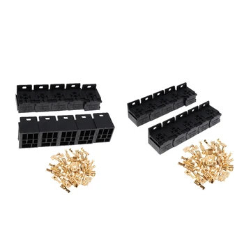 

20pcs 5 Pin Car Electronic Relay Socket Terminal Case Holders Universal Car Accessories