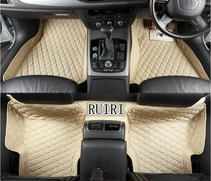 Хорошо! Специальные автомобильные коврики+ коврик багажника для правого привода Mercedes Benz V Class 7 мест- водонепроницаемые ковры - Название цвета: Beige