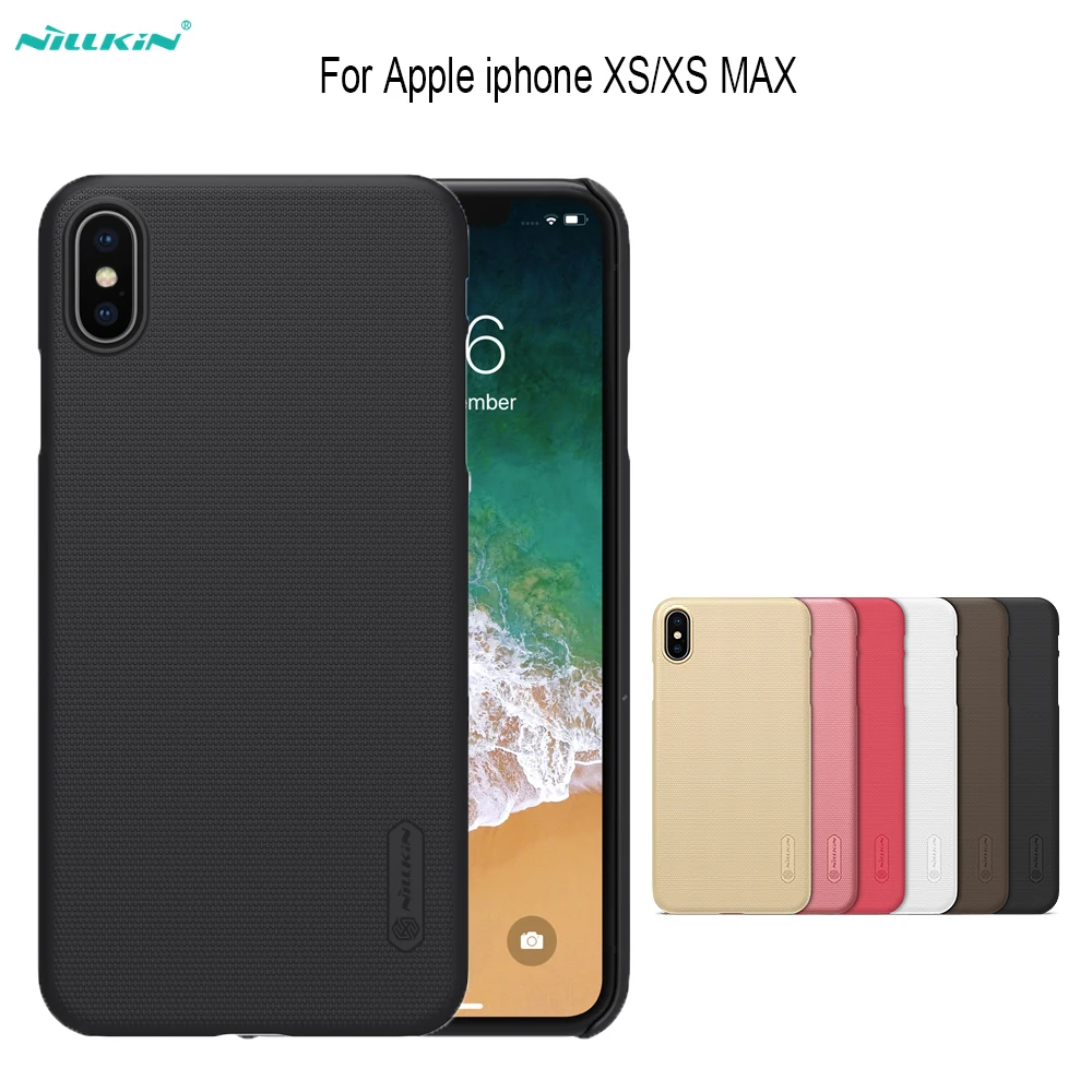 

For iPhone X iphone x/xr/xs max Case NILLKIN Frosted Shield PC hard Plastic back cover case For iPhone 7/8 plus phone case