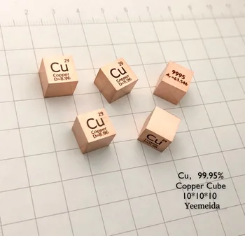 

Pure 99.95% Cu Copper Cube Block Bulk Periodic Table