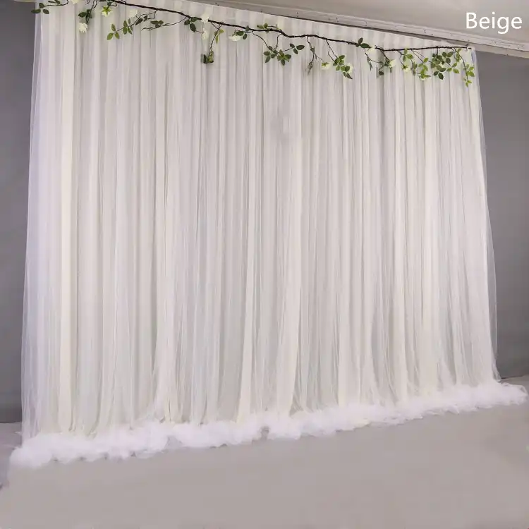 Silk Cloth Wedding Backdrop Drapes Panels Hanging Curtains Yarn
