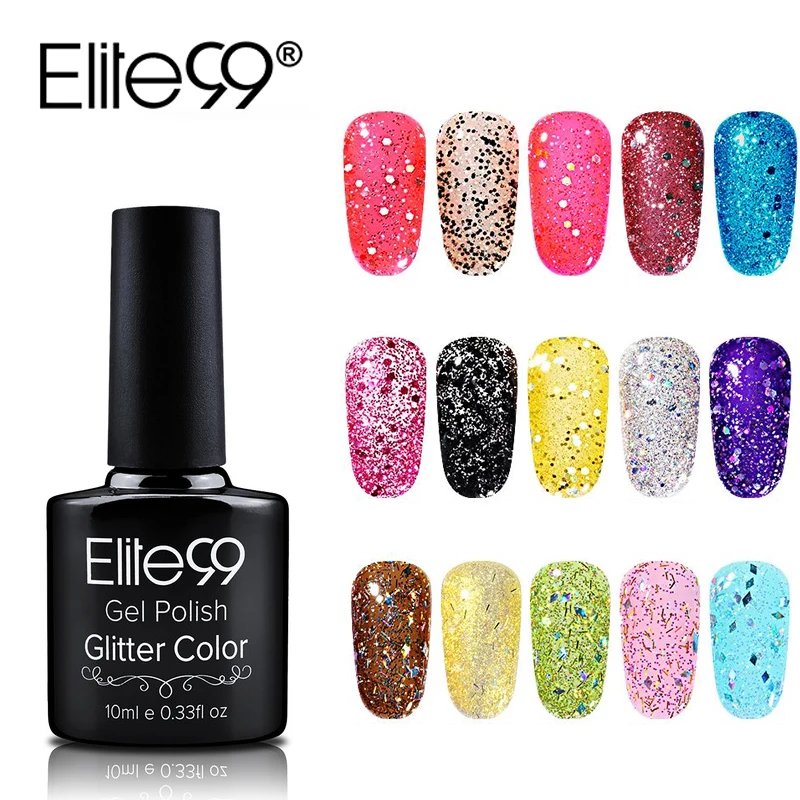 Гель для ногтей Elite99 Diamond УФ гель 10 мл полуперманентный гелевый Блестящий