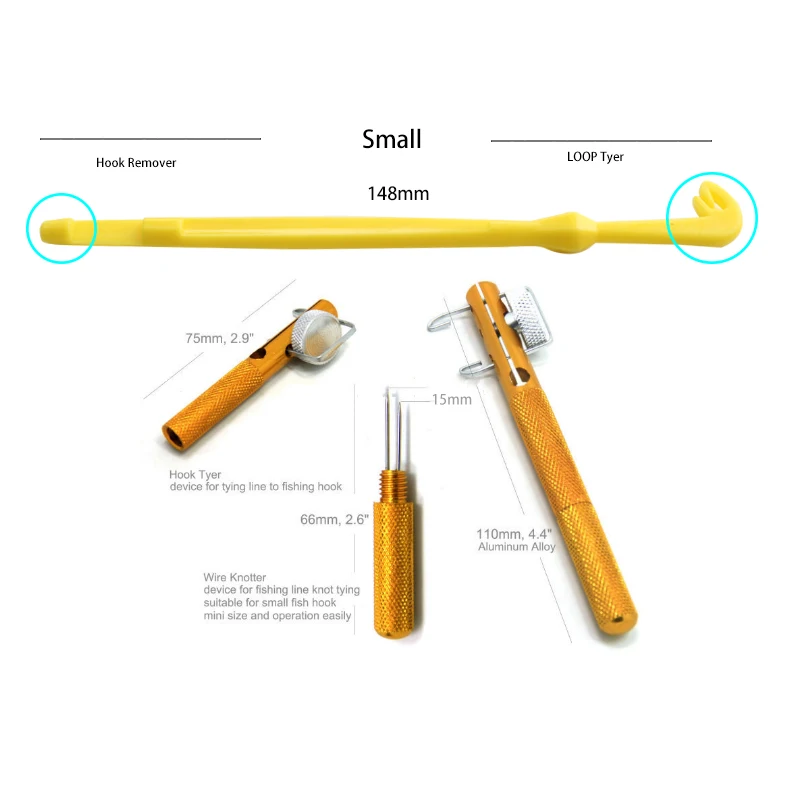 Рыболовный крючок из алюминиевого сплава с узелком с суб-линией, устройство для завязывания, инструмент связывания узлов