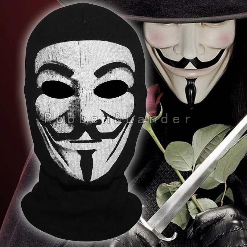 2017 V for Vendetta U.S Balaclava V men Halloween Cosplay Costume
