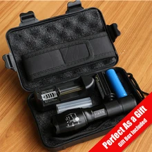 LED flashlight Tactical 6000 Lumens CREE XM-L2 Zoomable 5 Modes Black aluminum alloy LED Flashlights Torch For Camping LED flashlight Tactical 6000 Lumens CREE XM-L2 Zoomable 5 Modes Black aluminum alloy LED Flashlights Torch For Camping