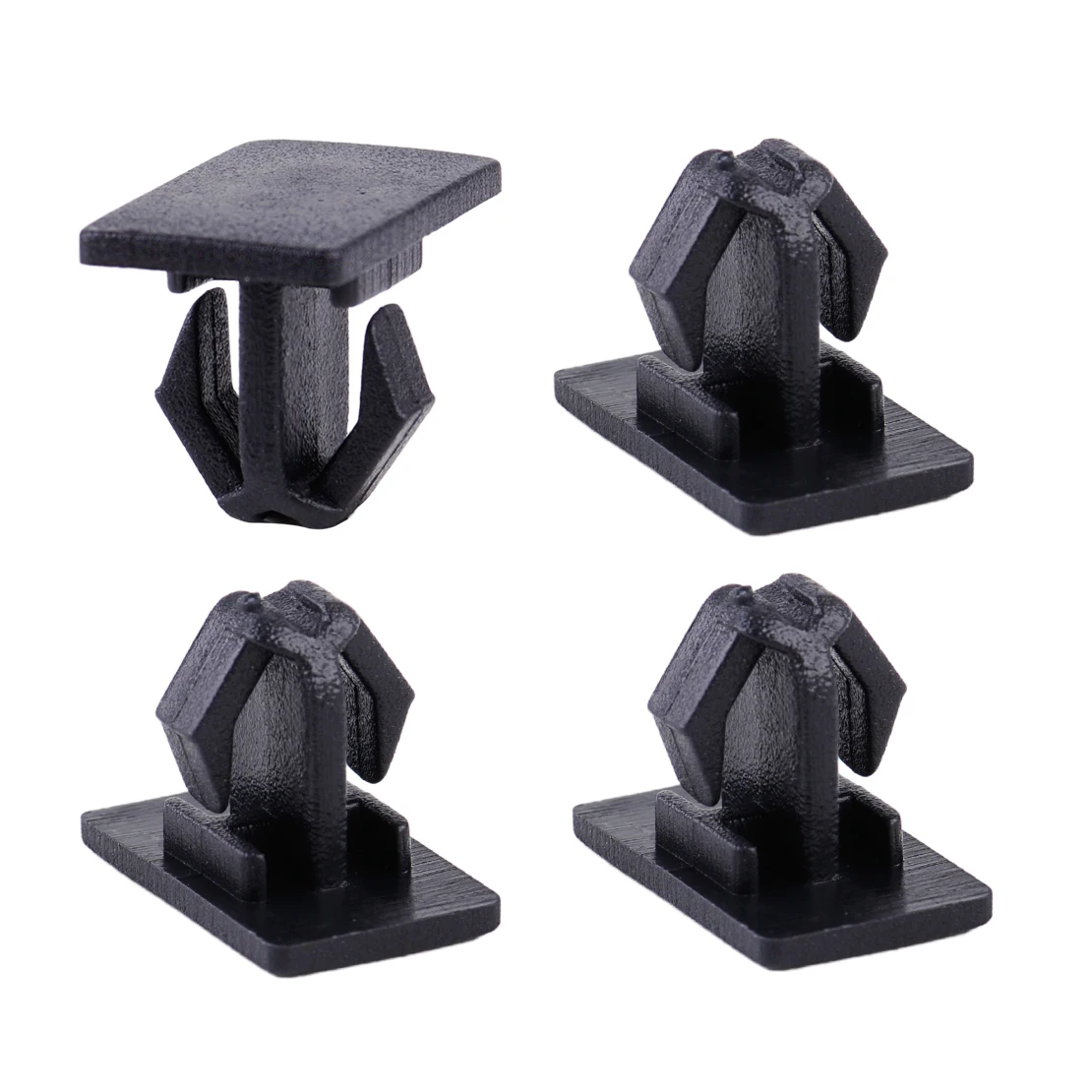 DWCX 4Pcs Car Black Plastic Rocker Molding Panel Clips Fit For Dodge