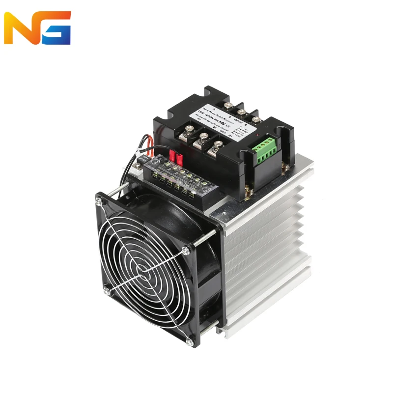 

NG TSR-200DA-WL speed control regulator torque motor three phase DC SCR 1-5V speed controller module with large raditor and fan