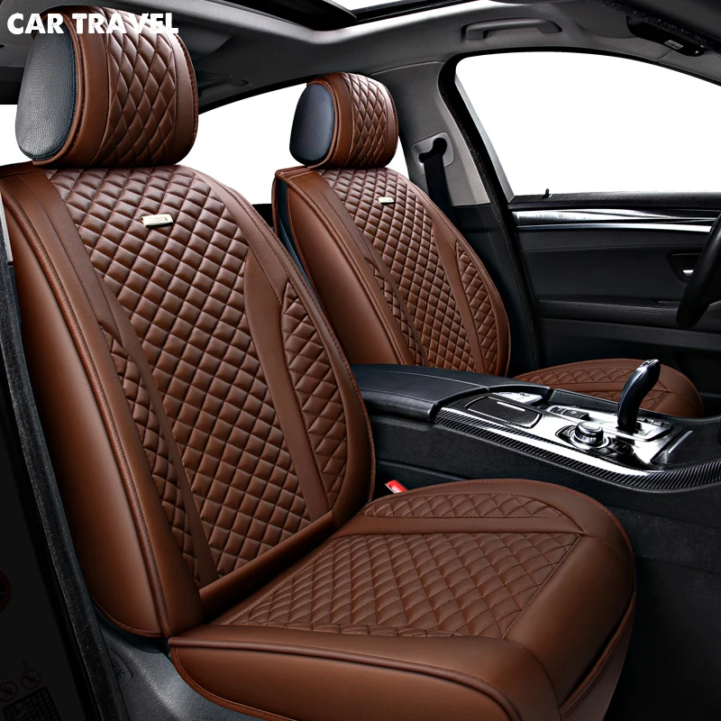 

CAR TRAVEL pu leather car seat covers for chery tiggo nissan tiida peugeot 3008 4008 5008 fiat punto evo tiguan car seats