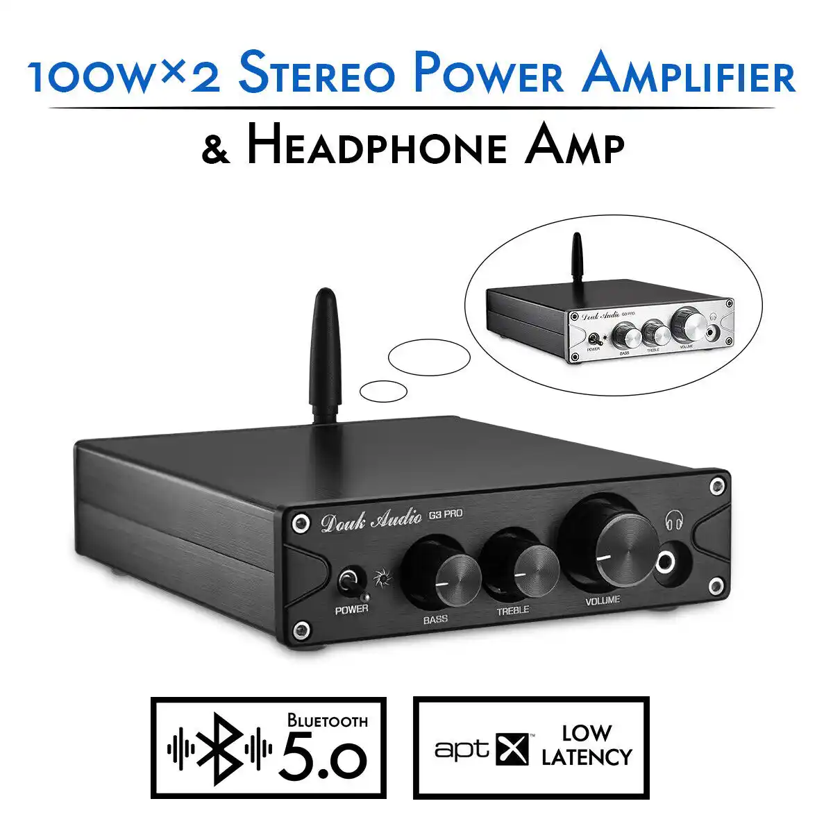 2 channel class d mini stereo amplifier for home speaker 50wx2 power supply tpa 3 w silver