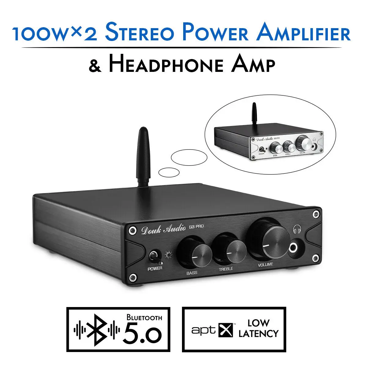Усилитель Nobsound HiFi TPA3116 Bluetooth 5 0 APTX ES9018K2M DAC стерео класса D усилитель мощности