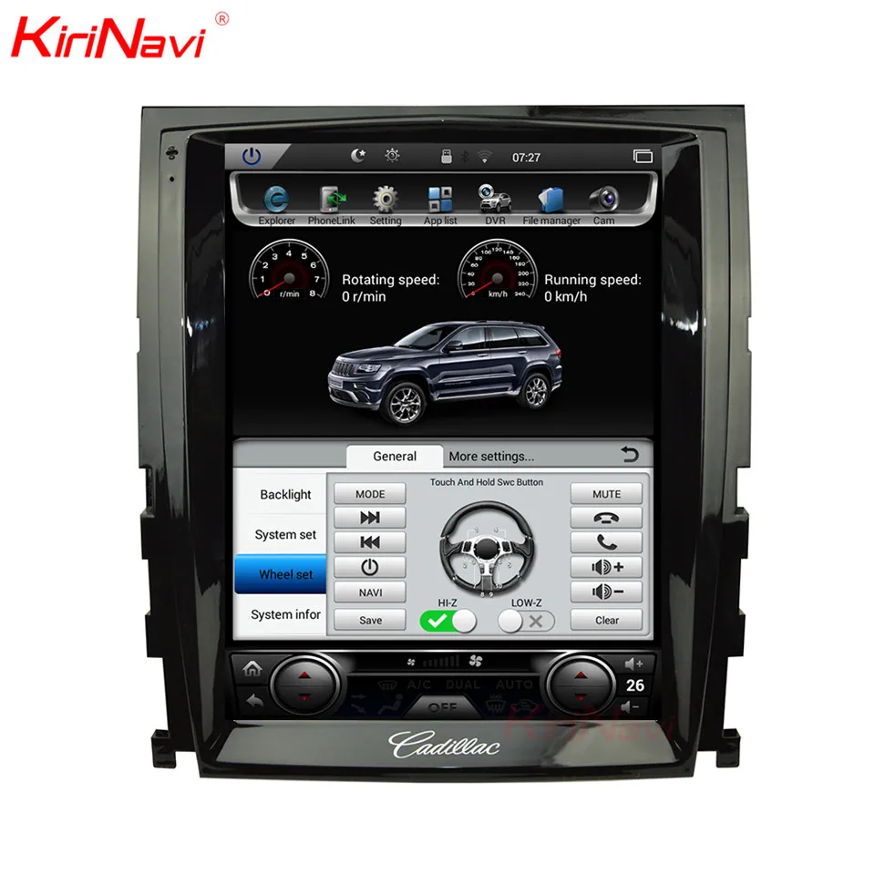 Perfect KiriNavi Vertical Screen Tesla Style 10.4 Inch Car Dvd Player For Cadillac Escalade Navigation Car Radio GPS 2007-2012 4G WIFI 0 Perfect KiriNavi Vertical Screen Tesla Style 10.4 Inch Car Dvd Player For Cadillac Escalade Navigation Car Radio GPS 2007-2012 4G WIFI 0