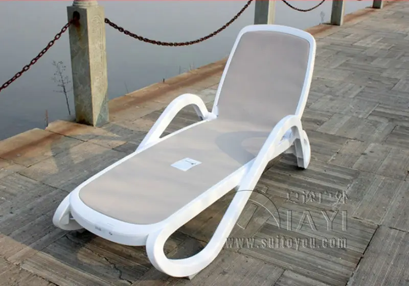 Plastic White Color Outdoor Furniture Beach Chair Lounger For Outdoor Furniture Beach Chair Lounger