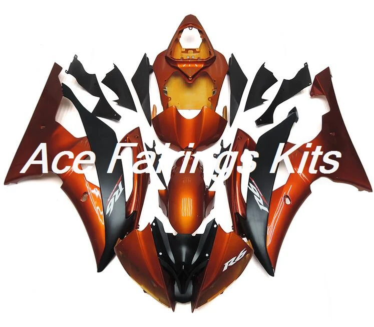 4 подарки ABS мотоцикл Полный обтекатели набор подходит для YAMAHA YZF-R6 2008- ABS Пластиковые обтекатели Обтекатели обтекатель комплект Лидер продаж оранжевый