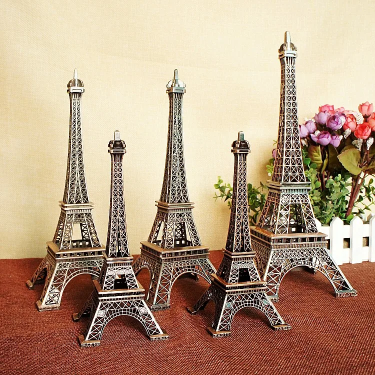 상점 창 전시회 금속 공예 프랑스 파리 에펠 탑 모델 - 가정 장식