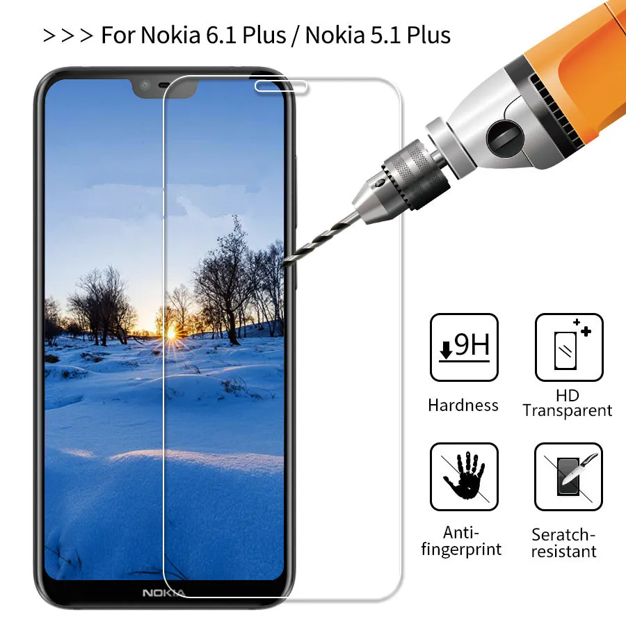 10pcs/lot Tempered Glass For Nokia 6.1 Plus (Nokia X6) Screen Protector 9H Phone Glass For Nokia 5.1 Plus (Nokia X5) Cover Film 10pcs/lot Tempered Glass For Nokia 6.1 Plus (Nokia X6) Screen Protector 9H Phone Glass For Nokia 5.1 Plus (Nokia X5) Cover Film
