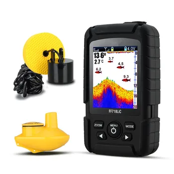 

Eco-friendly ABS Material Colored Depth Fish Finder Monitor Waterproof Sonar Sensor Portable 200KHZ