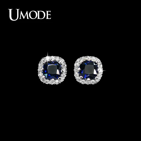 UMODE Brand Jewelry Fashion Luxury Earings Cubic Zirconia Stud Earrings For Women Wedding Party Summer Jewelry Stores AUE0071