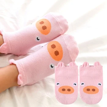 

Kids Baby Unisex Girl Boy Cotton Cartoon Animal Anti Slip Boots Ankle Socks 1-4Y Hot Selling