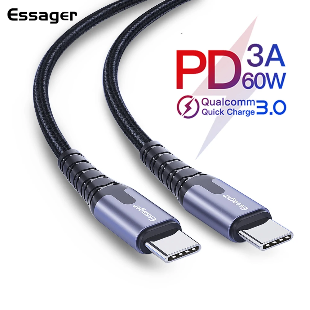 Essager USB Type C to USB C Cable for Samsung S10 Xiaomi ...