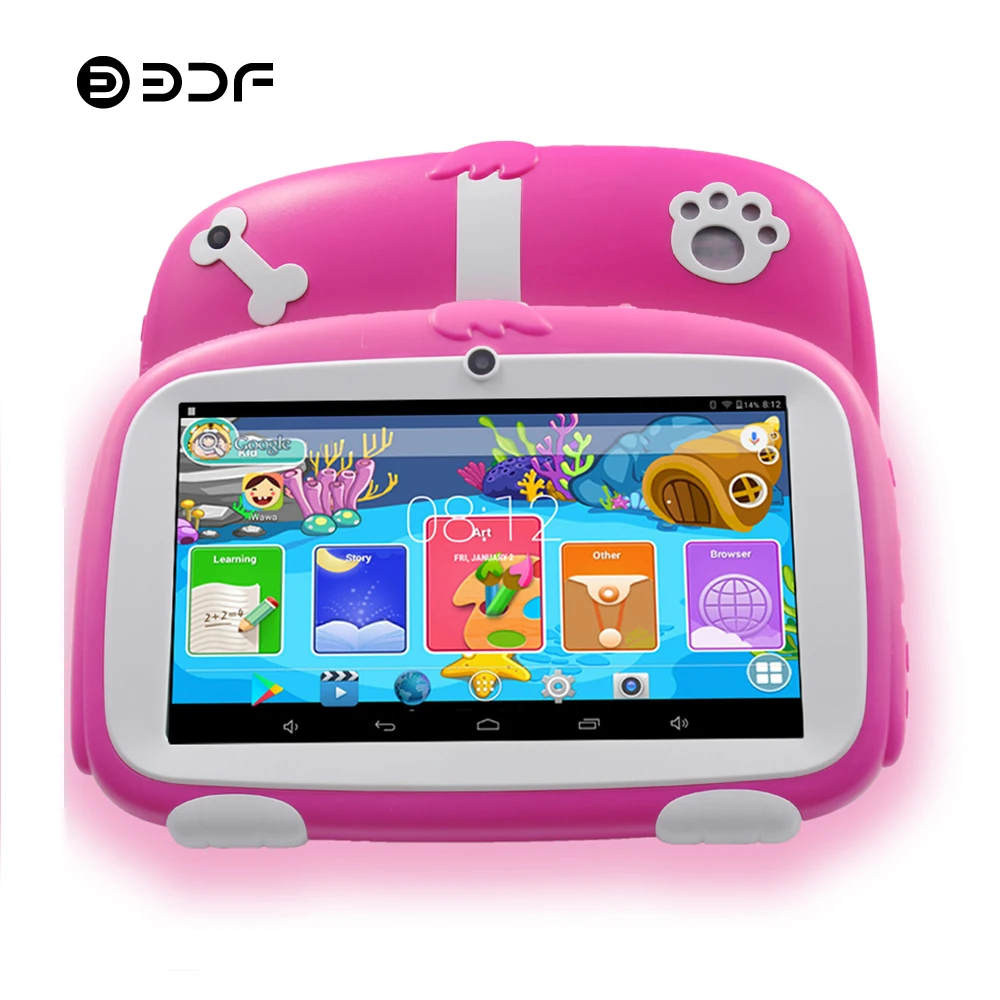 

BDF Children Kids Tablet 7 Inch 8GB/512MB Android 4.4 Bluetooth WiFi Tablets Pc 1024*600 Kids Learning BabyPAD Android Tablet 7