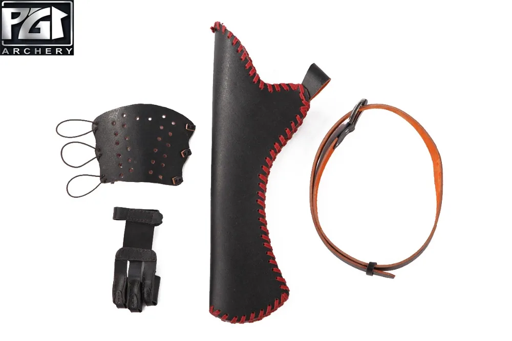 PG1ARCHERY полностью ручной работы традиционный Хип колчан для стрел телячья кожа