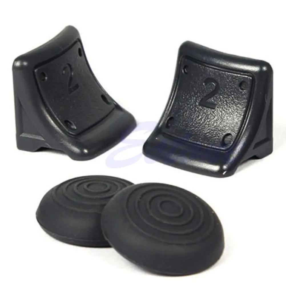 

Dual Triggers Bonus Thumb Grip Silicone Cap Cover 4in1 Set For PS3 Controller